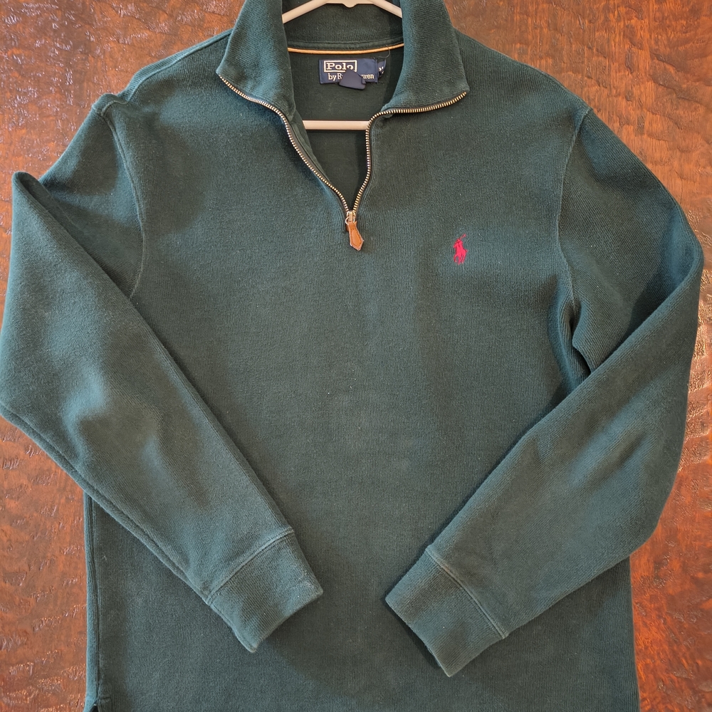 Polo by Ralph Lauren Forest Green Half-Zip Sweater